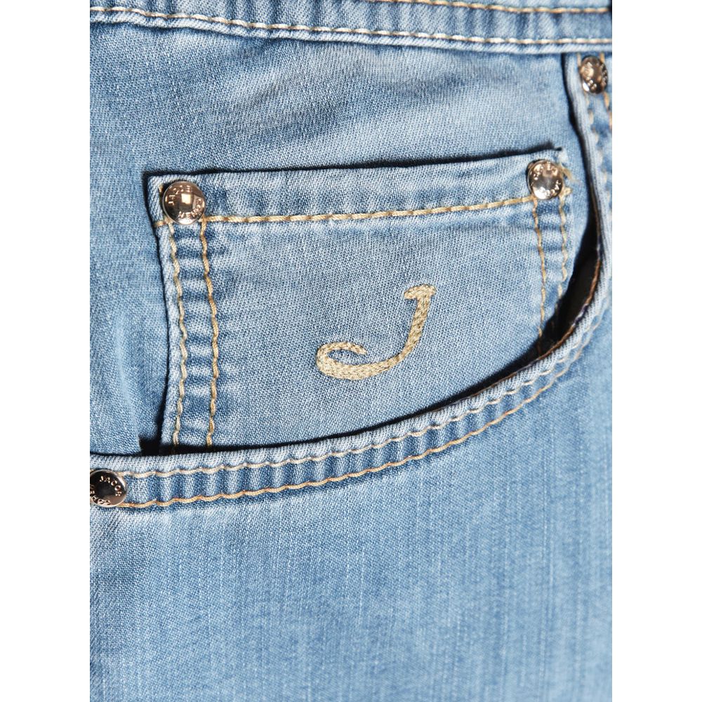 Jacob Cohen Blue Cotton Jeans &amp; Pant