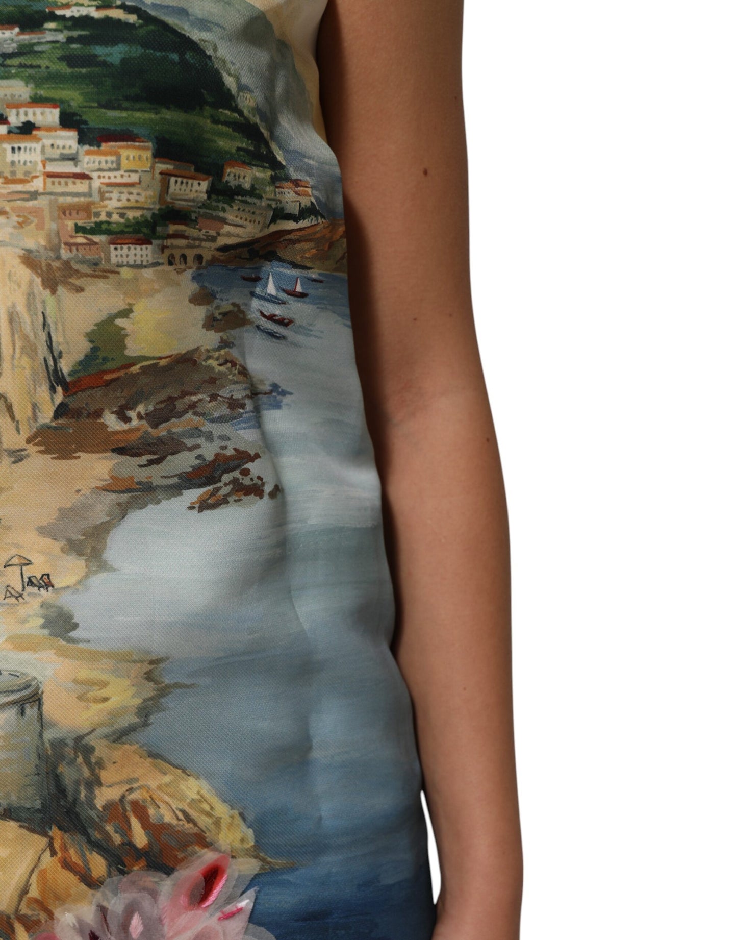 Dolce &amp; Gabbana Multicolor Crystal Embellished Mini Dress