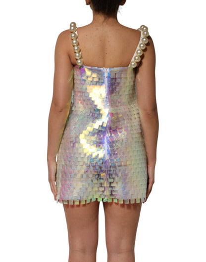Dolce & Gabbana Multicolor Sequin Holographic Mini Dress - from Dolce & Gabbana