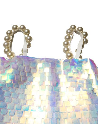Dolce & Gabbana Multicolor Sequin Holographic Mini Dress - from Dolce & Gabbana