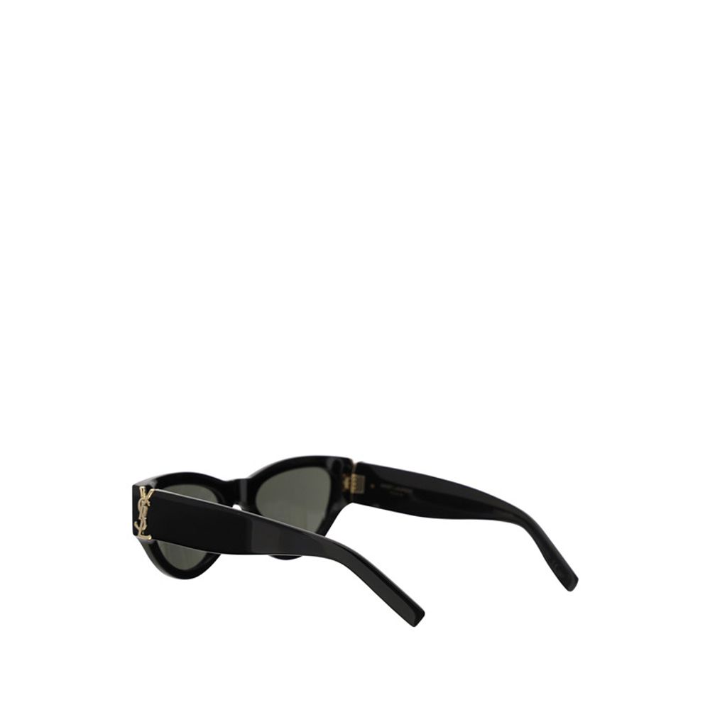 Saint Laurent Cat-Eye Zonnebril Metaal Glanzend - Zwart/64mm