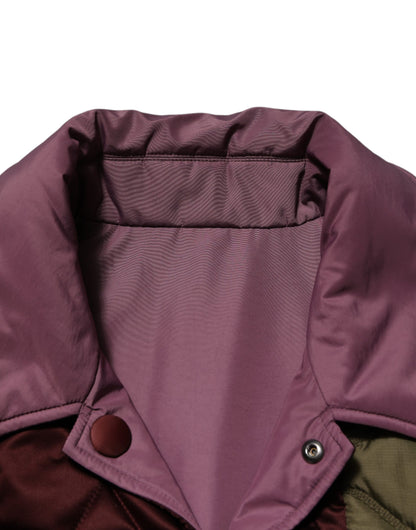 Dolce &amp; Gabbana Multicolor Patchwork PolyesterQuilted Jacket