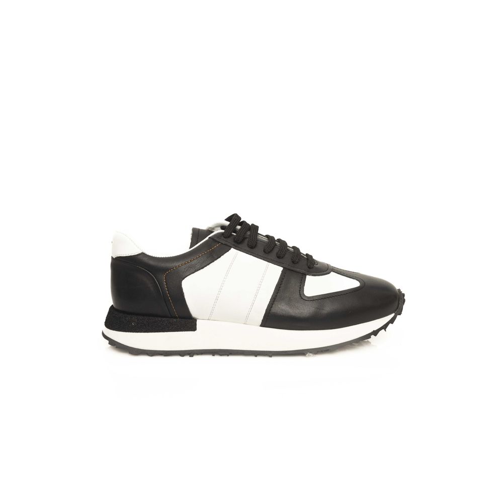 Cerruti 1881 Black Calfskin Men Sneaker by Cerruti 1881