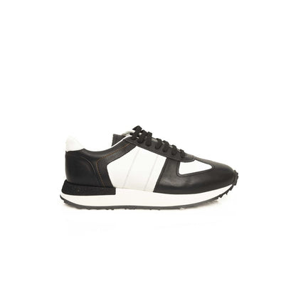 Cerruti 1881 Black Calfskin Men Sneaker by Cerruti 1881