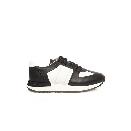 Cerruti 1881 Black Calfskin Men Sneaker by Cerruti 1881