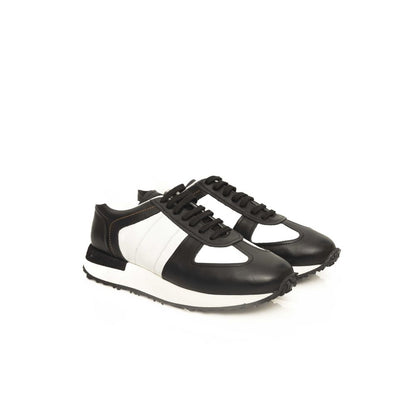 Cerruti 1881 Black Calfskin Men Sneaker by Cerruti 1881