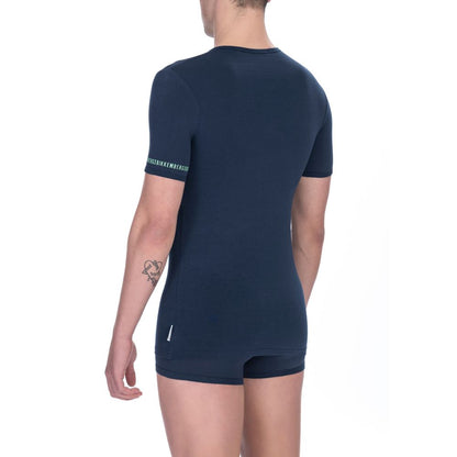 T-shirt homme en coton noir Bikkembergs
