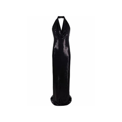 BLANCA VITA Sequin-Embellished Long Dress