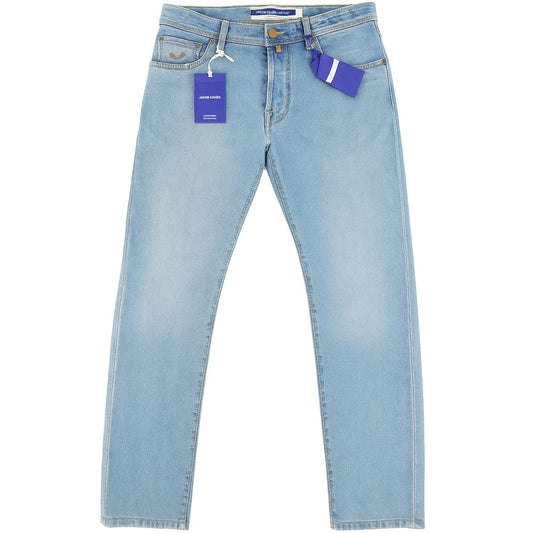 Jacob Cohen Blue Cotton Jeans &amp; Pant