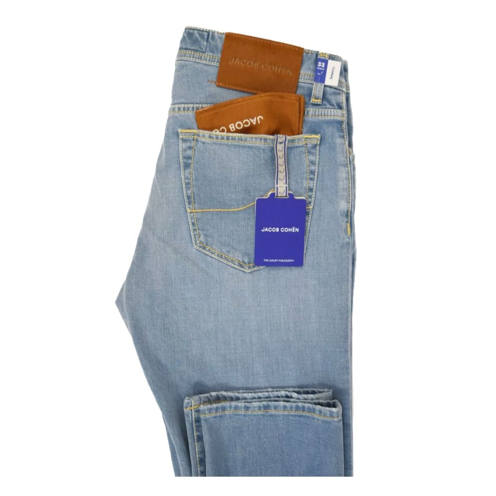 Jacob Cohen Blue Cotton Jeans &amp; Pant
