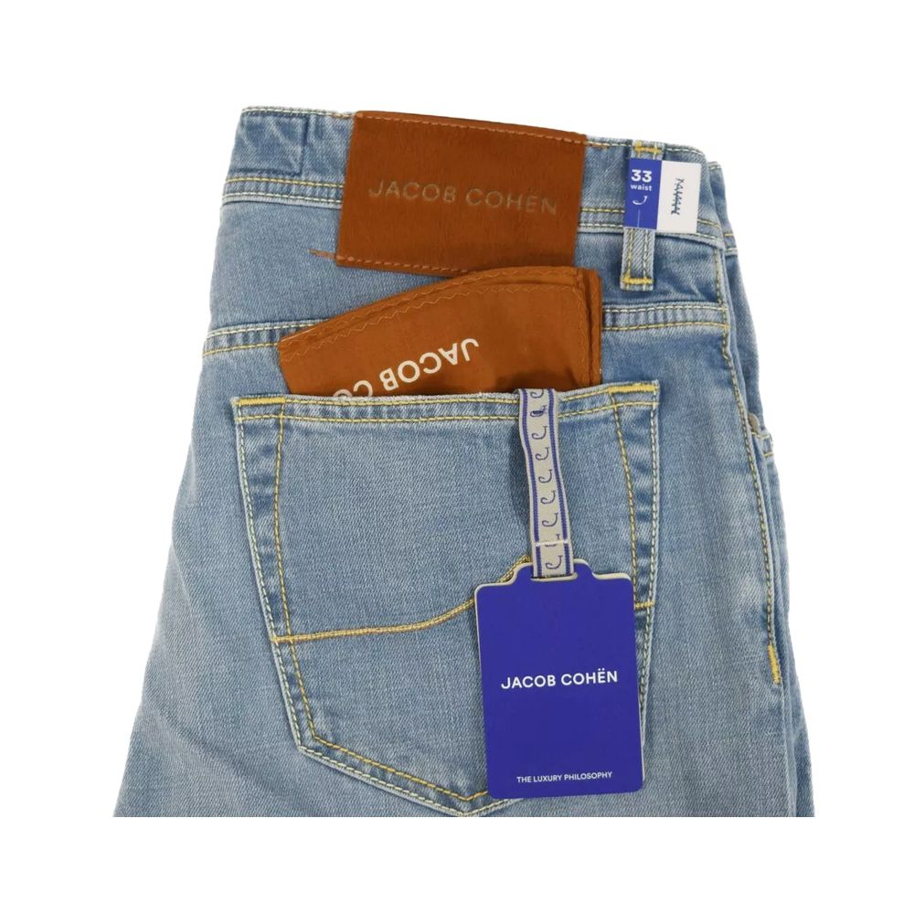 Jacob Cohen Blue Cotton Jeans &amp; Pant