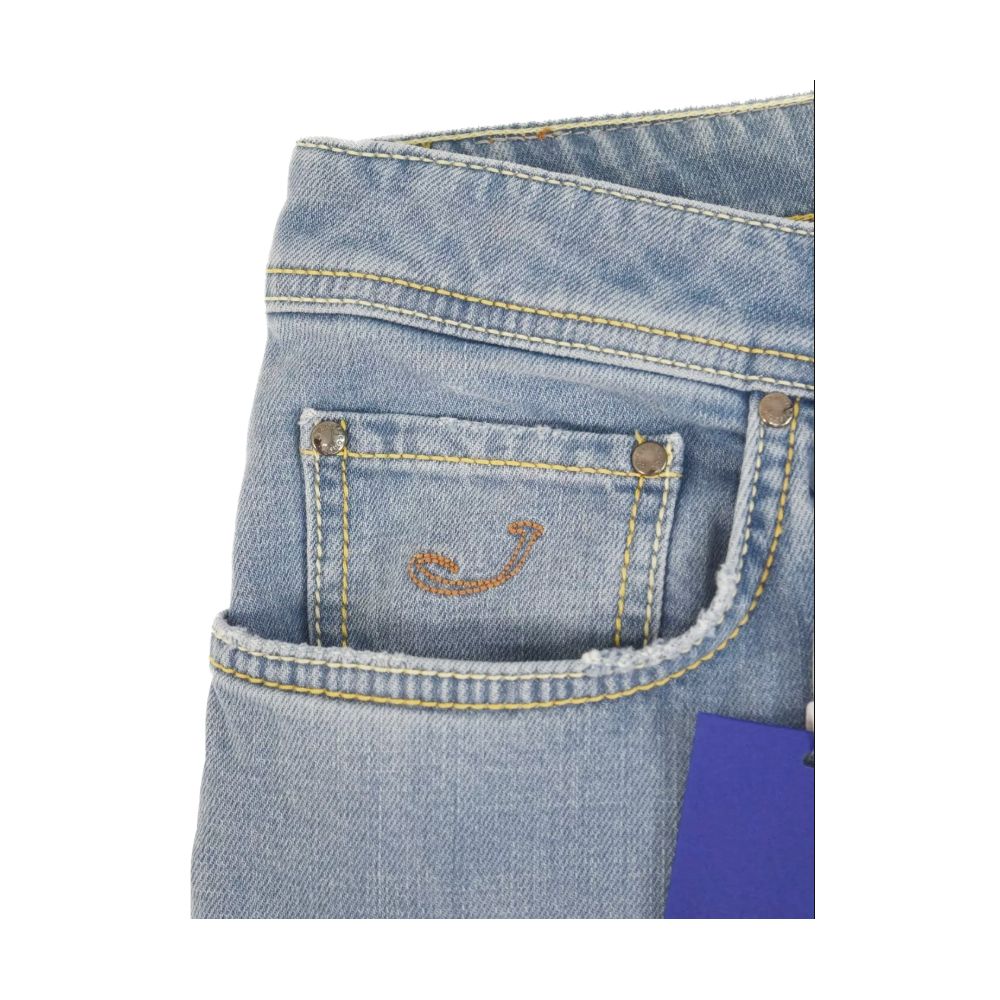 Jacob Cohen Blue Cotton Jeans &amp; Pant