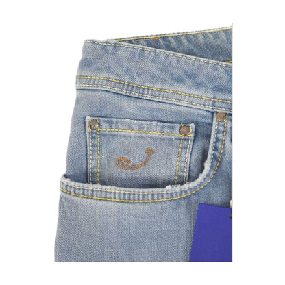 Jacob Cohen Blue Cotton Jeans &amp; Pant
