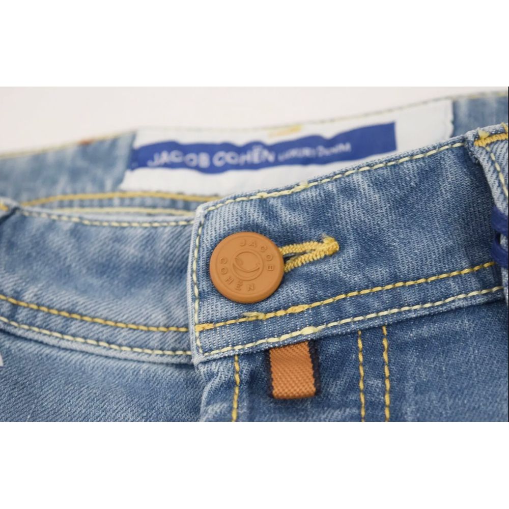 Jacob Cohen Blue Cotton Jeans &amp; Pant