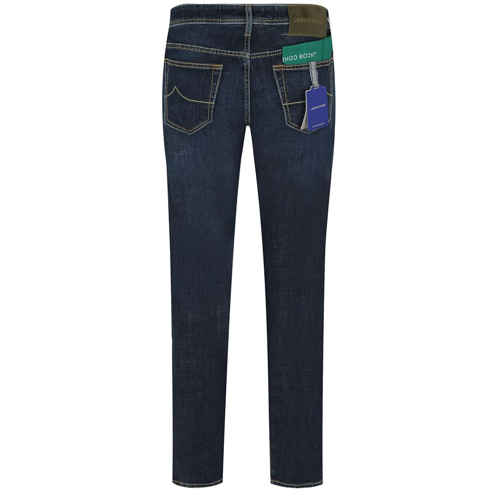 Jacob Cohen Blue Cotton Jeans &amp; Pant