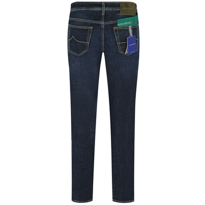 Jacob Cohen Blue Cotton Jeans &amp; Pant