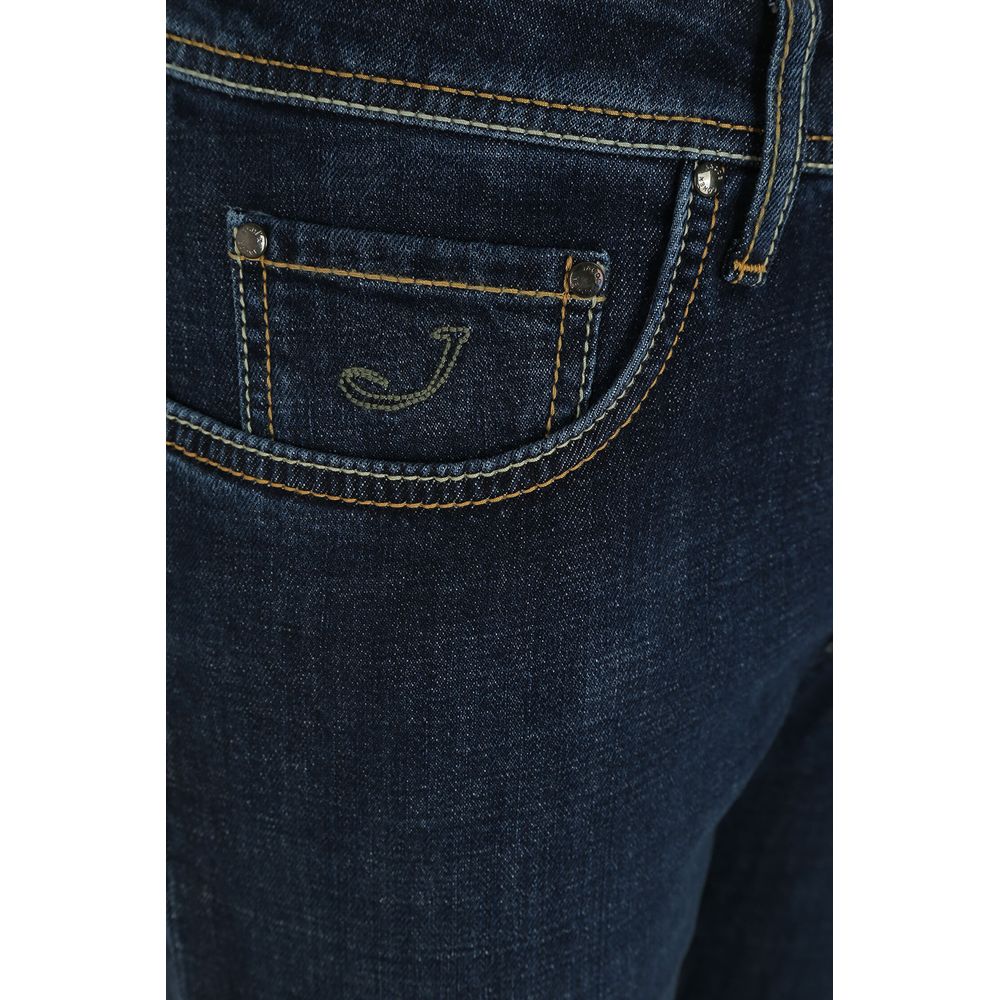 Jacob Cohen Blue Cotton Jeans &amp; Pant