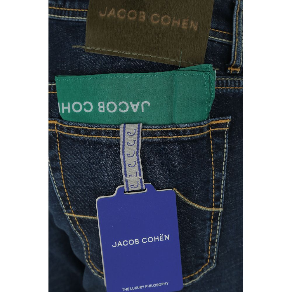 Jacob Cohen Blue Cotton Jeans &amp; Pant