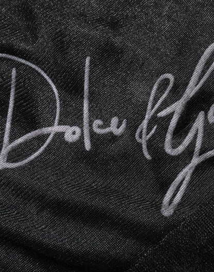 Dolce &amp; Gabbana Black Polyester Pullover Sweatshirt Sweater