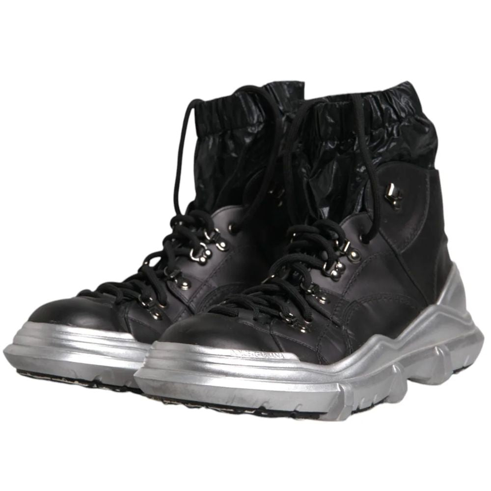 Dolce &amp; Gabbana Black Nylon Boot