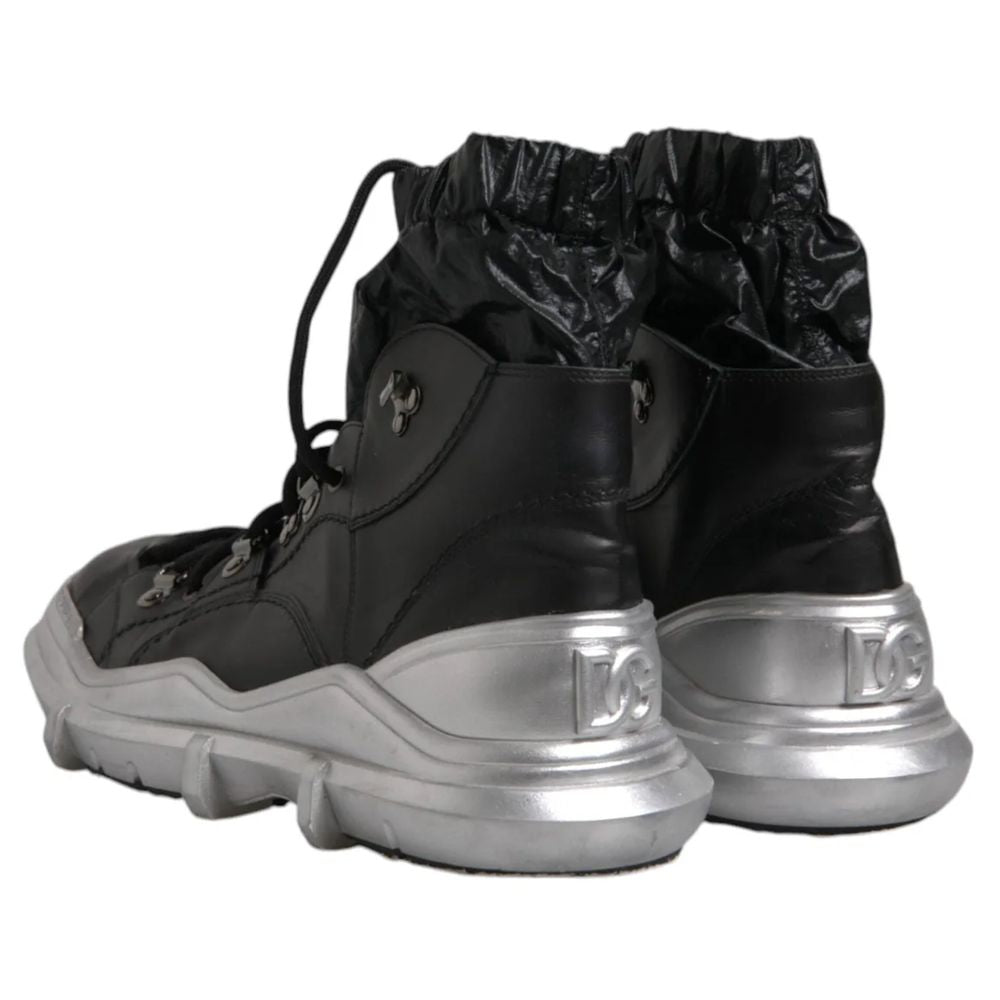 Dolce &amp; Gabbana Black Nylon Boot