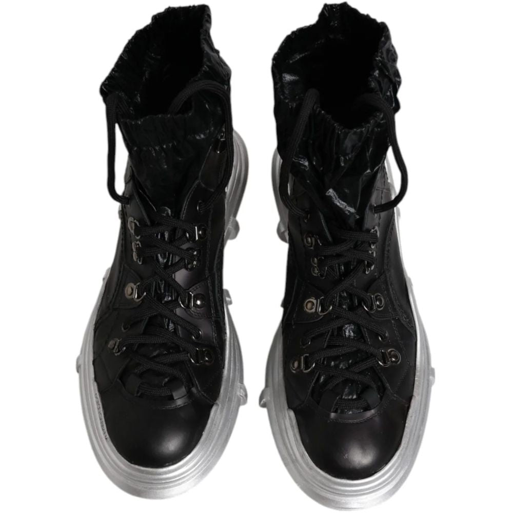 Dolce &amp; Gabbana Black Nylon Boot