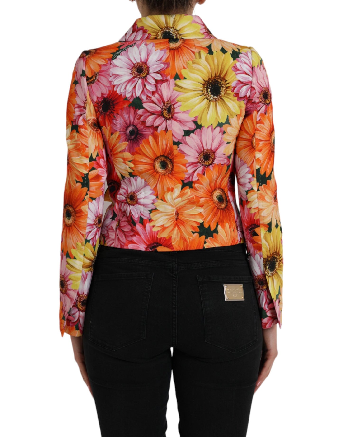 Dolce &amp; Gabbana Multicolor Daisy Print Floral Fantasy Jacket