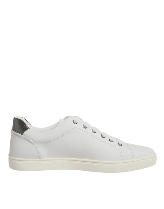 Dolce &amp; Gabbana White Sacred Heart Men Low Top Sneakers Shoes