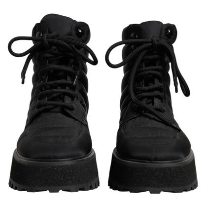 Dolce &amp; Gabbana Black Nylon Boot