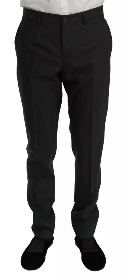 Dolce &amp; Gabbana Slim Fit MARTINI Wool Gray Suit