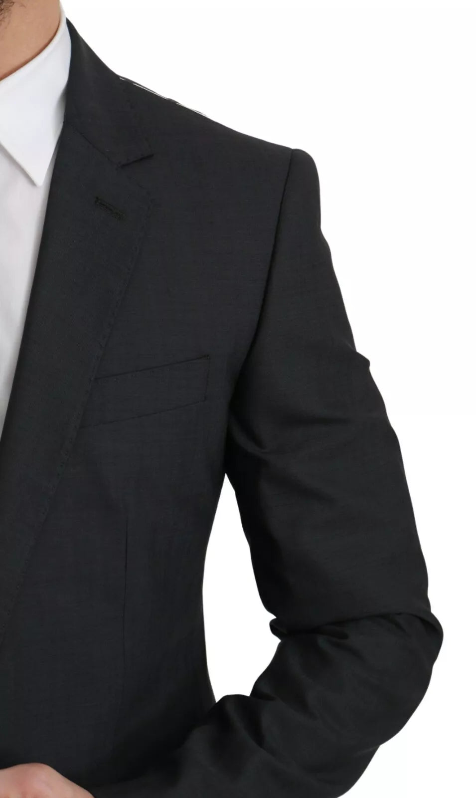 Dolce &amp; Gabbana Slim Fit MARTINI Wool Gray Suit