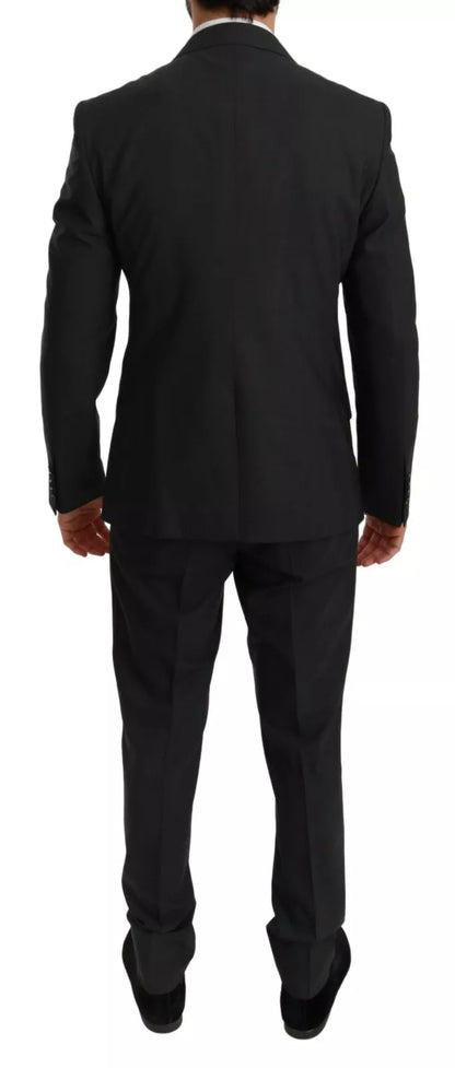Dolce &amp; Gabbana Slim Fit MARTINI Wool Gray Suit