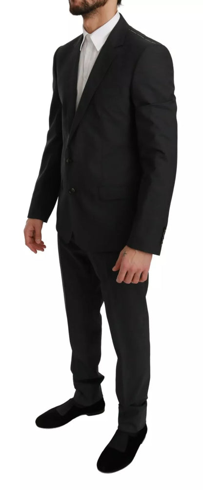 Dolce &amp; Gabbana Slim Fit MARTINI Wool Gray Suit