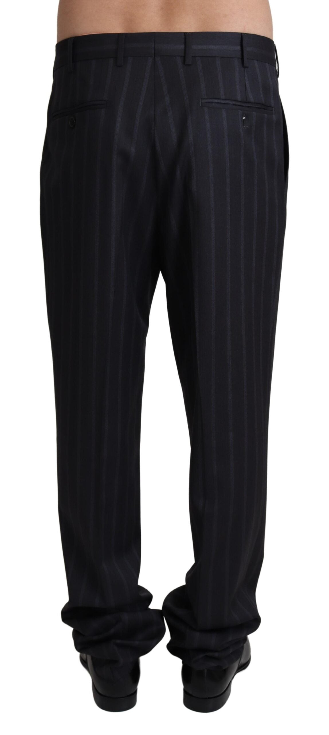 Dolce &amp; Gabbana Gray Wool Blend Formal Trousers Pants