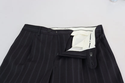 Dolce &amp; Gabbana Gray Wool Blend Formal Trousers Pants