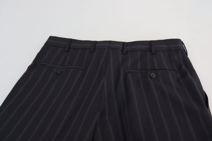 Dolce &amp; Gabbana Gray Wool Blend Formal Trousers Pants
