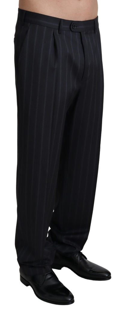 Dolce &amp; Gabbana Gray Wool Blend Formal Trousers Pants