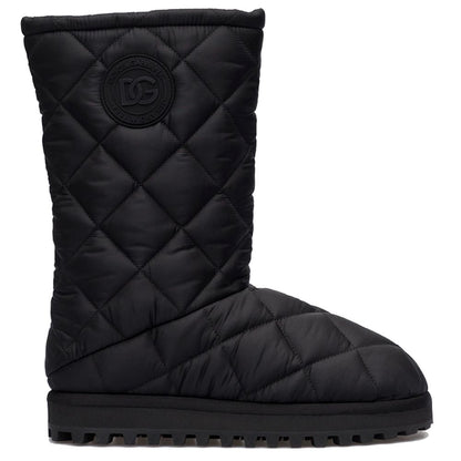 Dolce &amp; Gabbana Black Nylon Boot