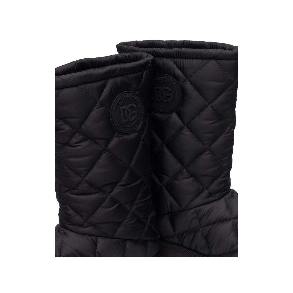 Dolce &amp; Gabbana Black Nylon Boot