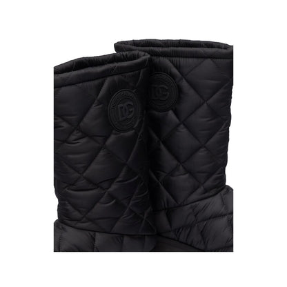 Dolce &amp; Gabbana Black Nylon Boot