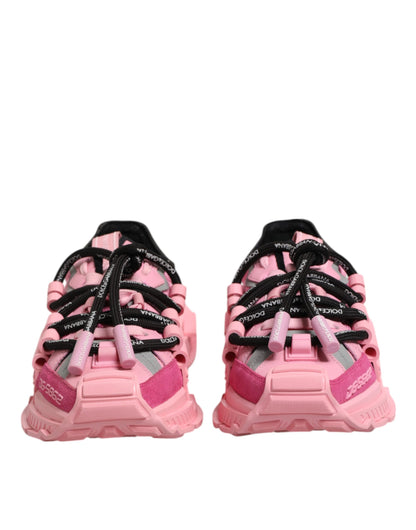 Dolce &amp; Gabbana Pink Low Top Space Women Sneakers Shoes