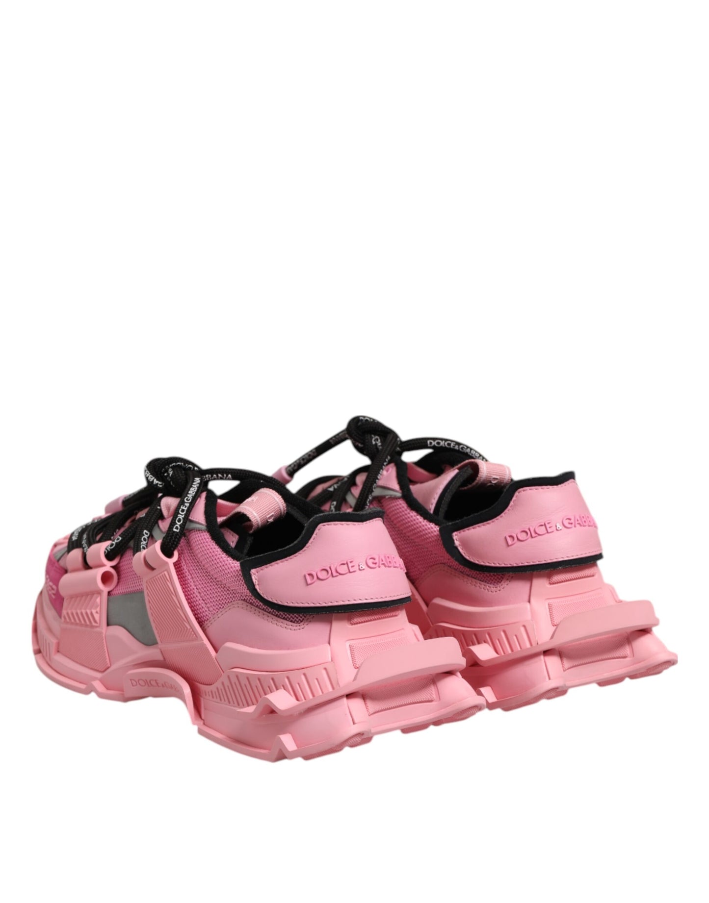 Dolce &amp; Gabbana Pink Low Top Space Women Sneakers Shoes
