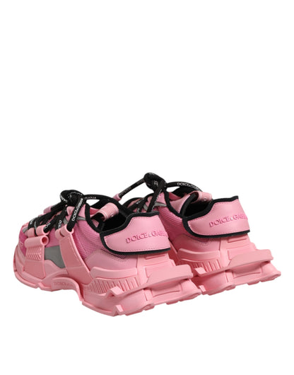 Dolce &amp; Gabbana Pink Low Top Space Women Sneakers Shoes