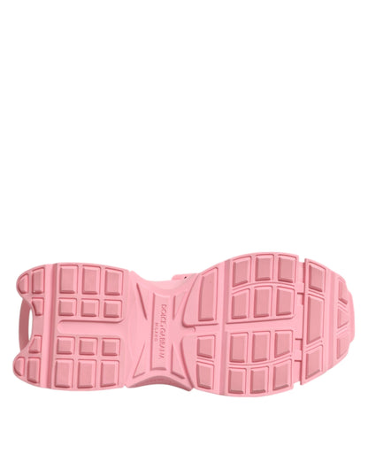 Dolce &amp; Gabbana Pink Low Top Space Women Sneakers Shoes