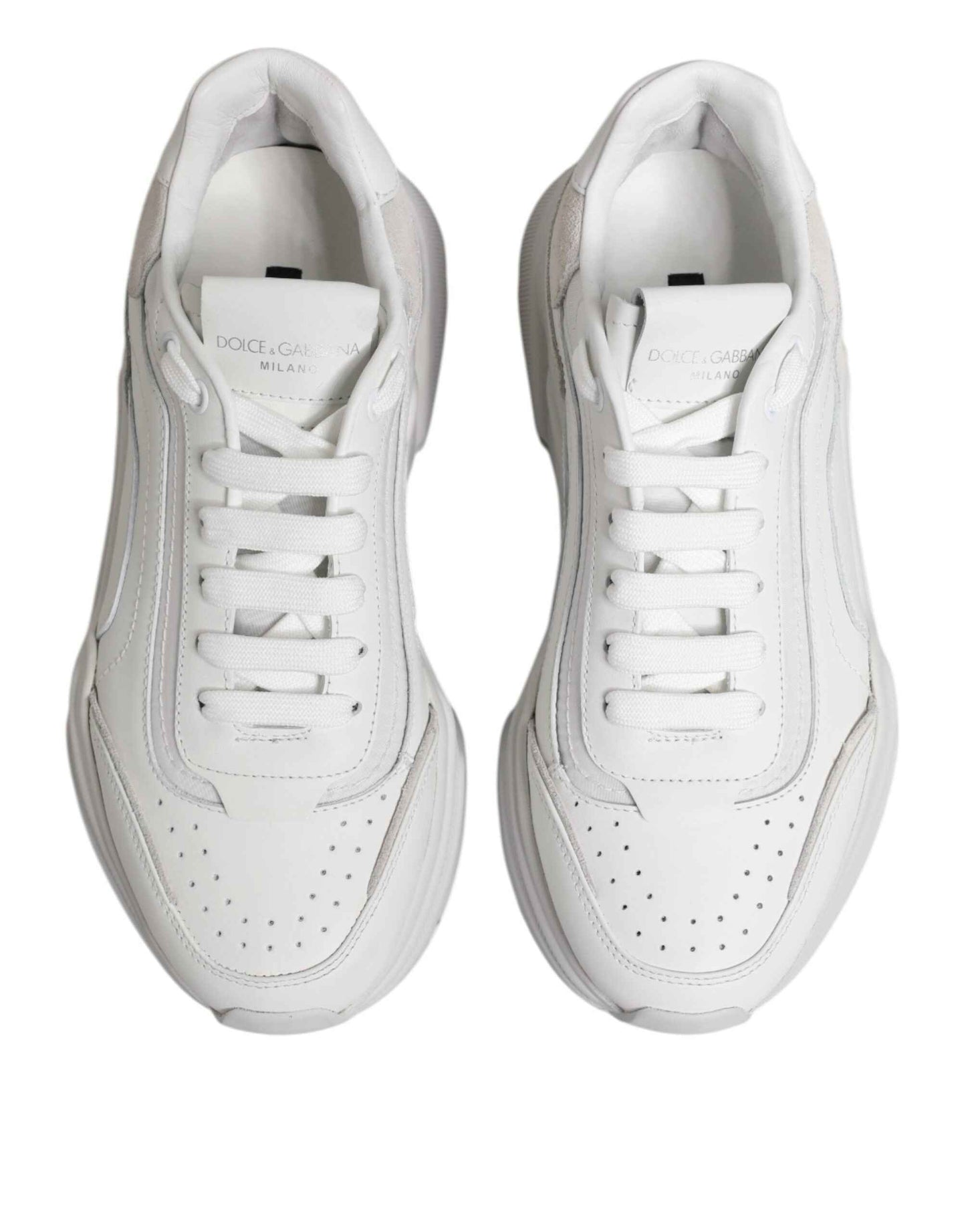 Dolce & Gabbana White Daymaster Low Top Mens Sneakers Shoes by Dolce & Gabbana
