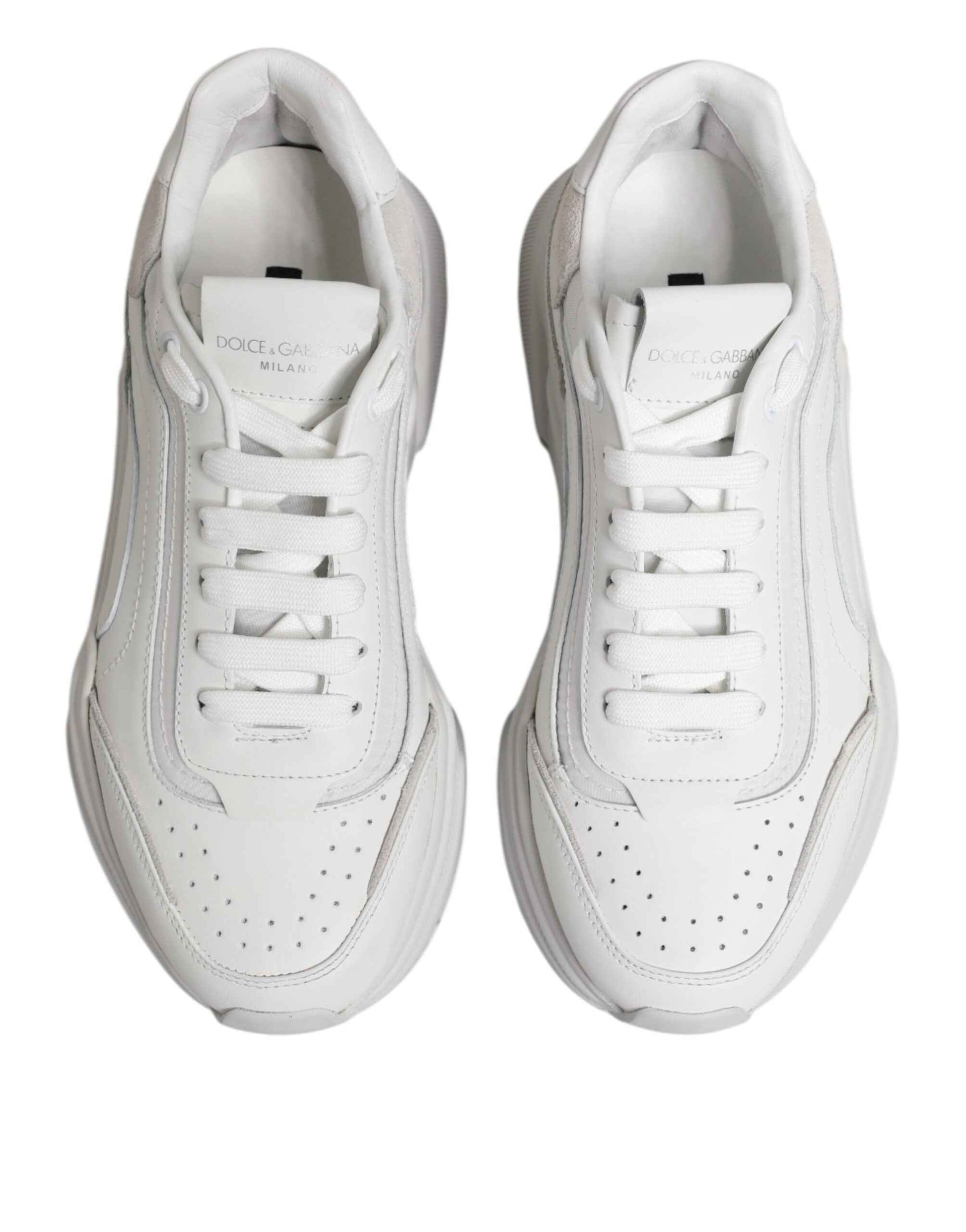 Dolce & Gabbana White Daymaster Low Top Mens Sneakers Shoes by Dolce & Gabbana