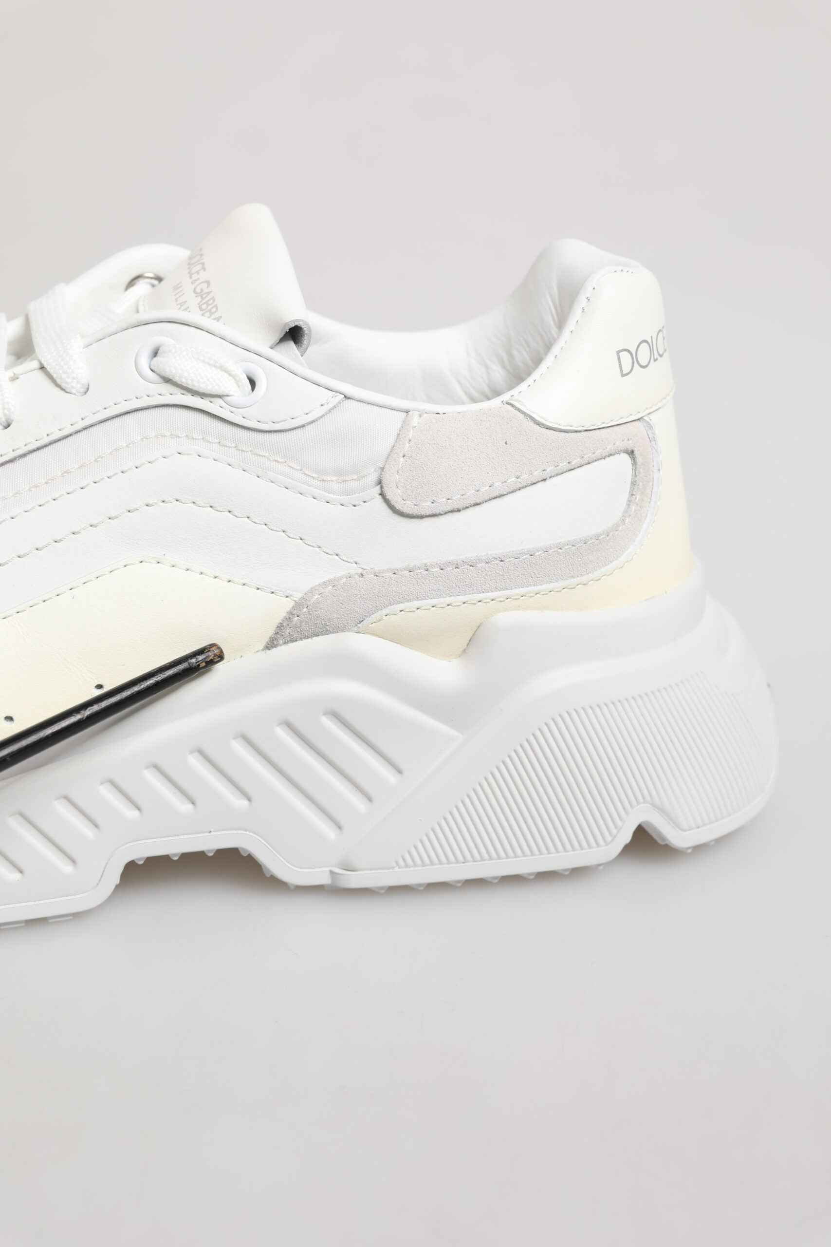 Dolce & Gabbana White Daymaster Low Top Mens Sneakers Shoes by Dolce & Gabbana