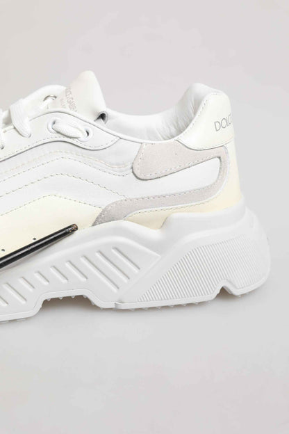Dolce & Gabbana White Daymaster Low Top Mens Sneakers Shoes by Dolce & Gabbana