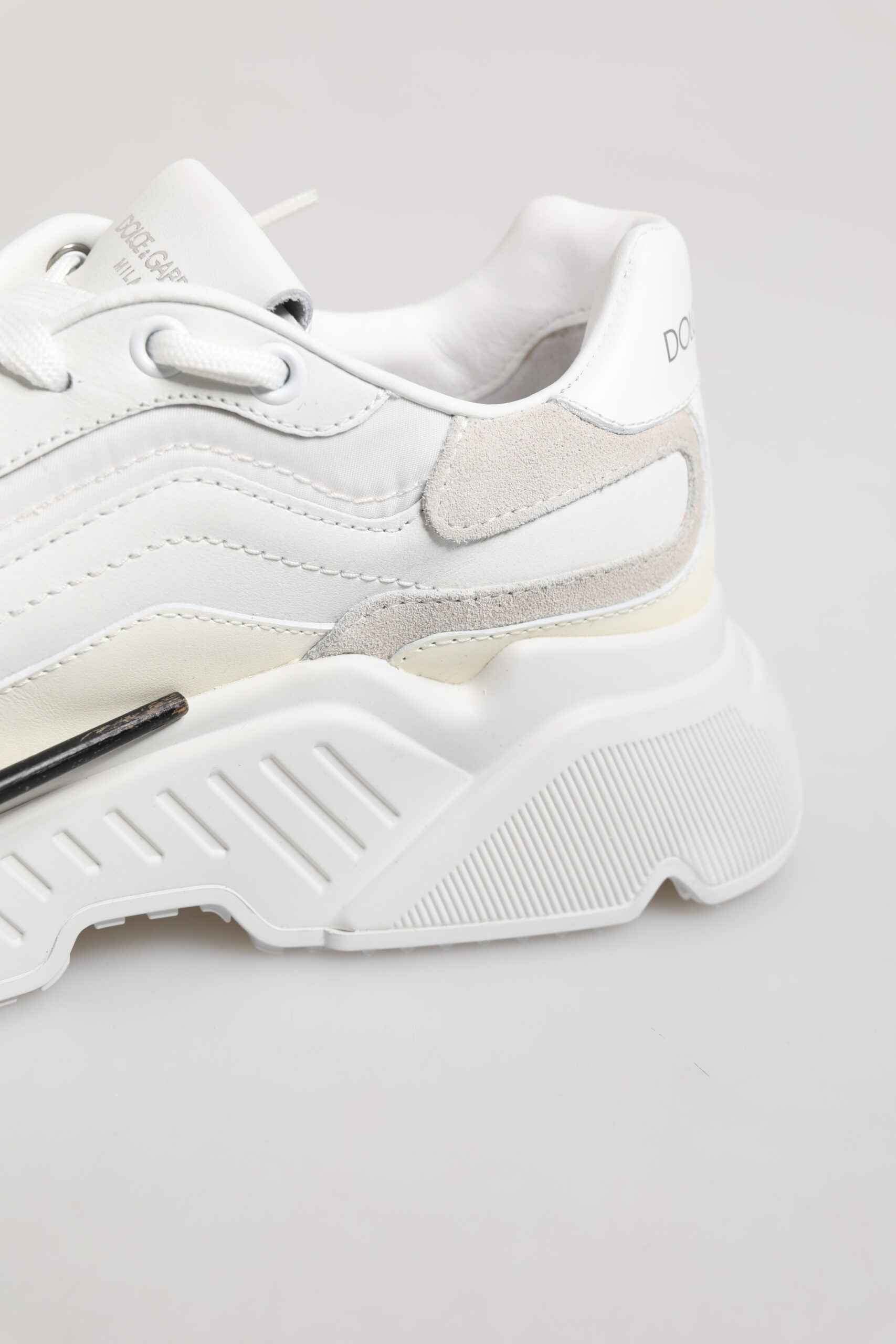 Dolce & Gabbana White Daymaster Low Top Mens Sneakers Shoes by Dolce & Gabbana