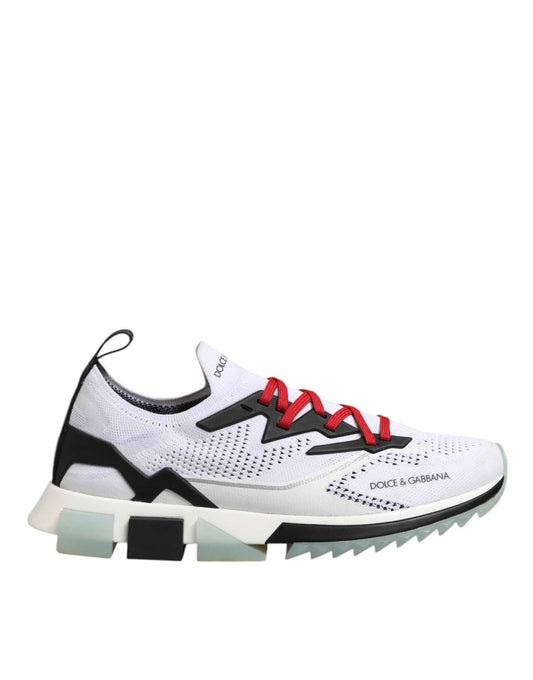 Dolce & Gabbana White SORRENTO Sport Stretch Sneakers Shoes by Dolce & Gabbana